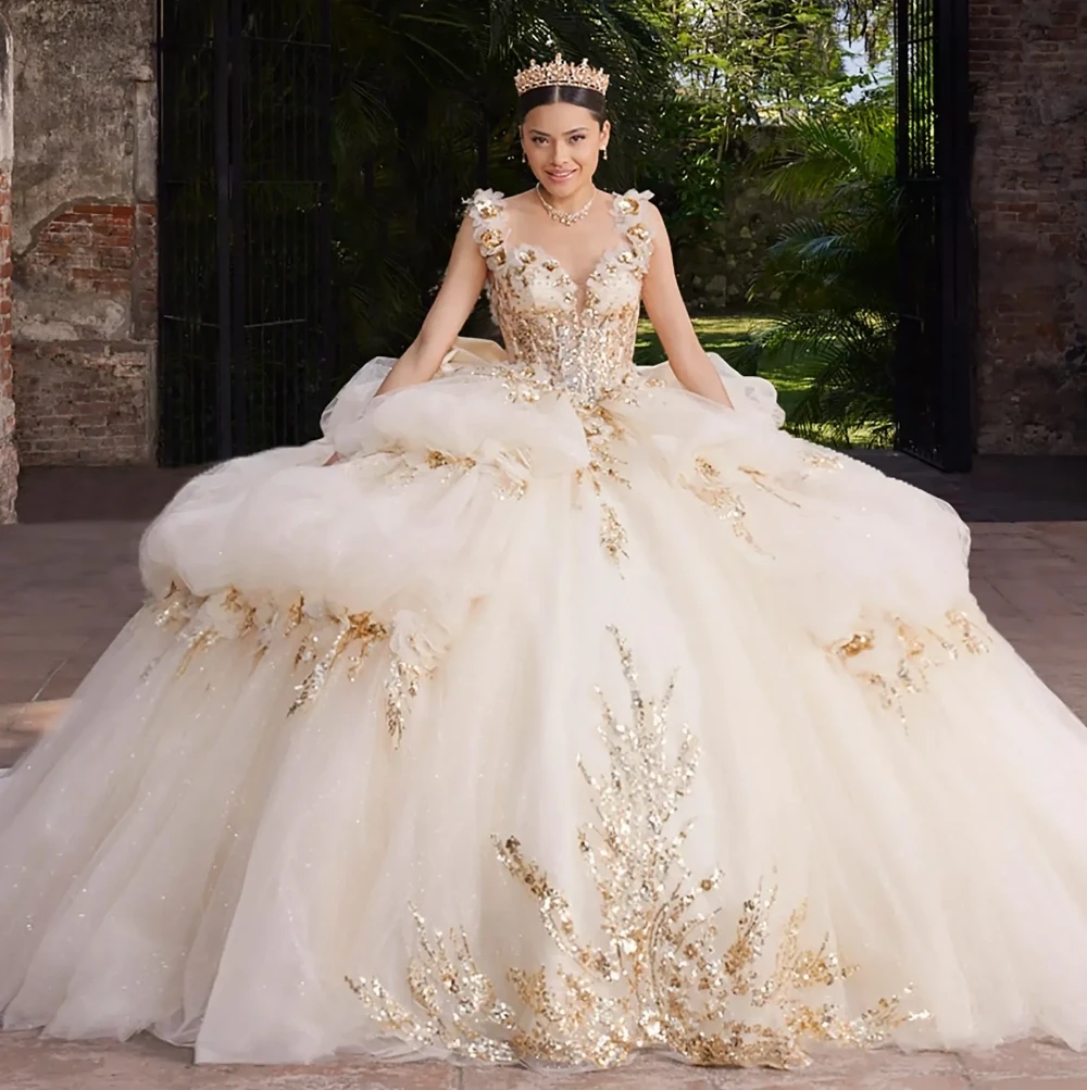 Model wearing a Princesa by Ariana Vara Quinceañera dresses