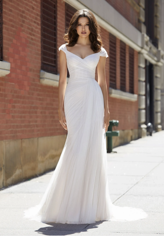 Model wearing a Bridal dresses