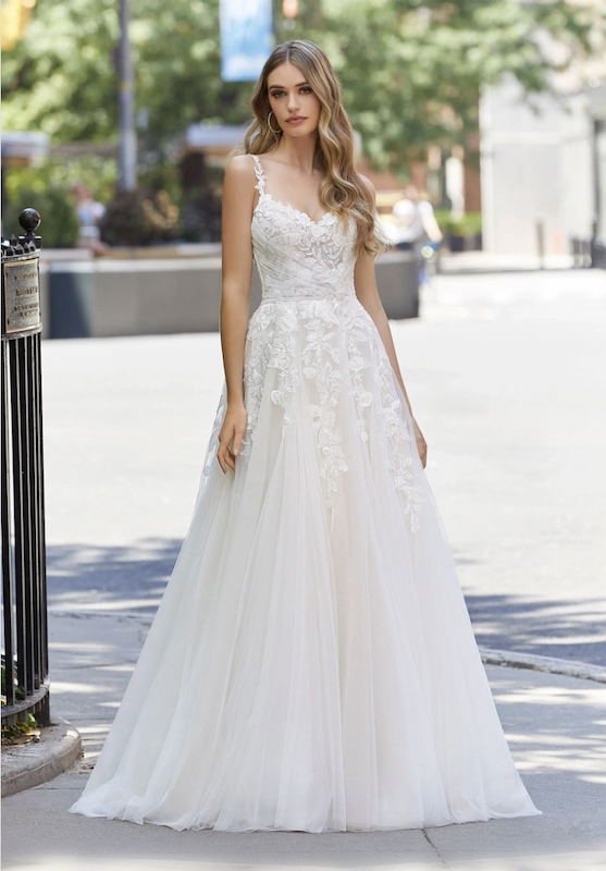 Model wearing a Bridal dresses